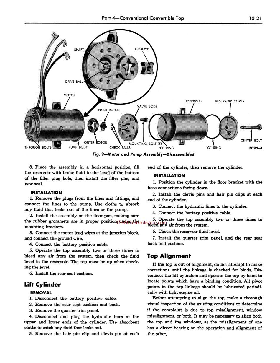 1958 Ford Car Sample Page - Convertible Top