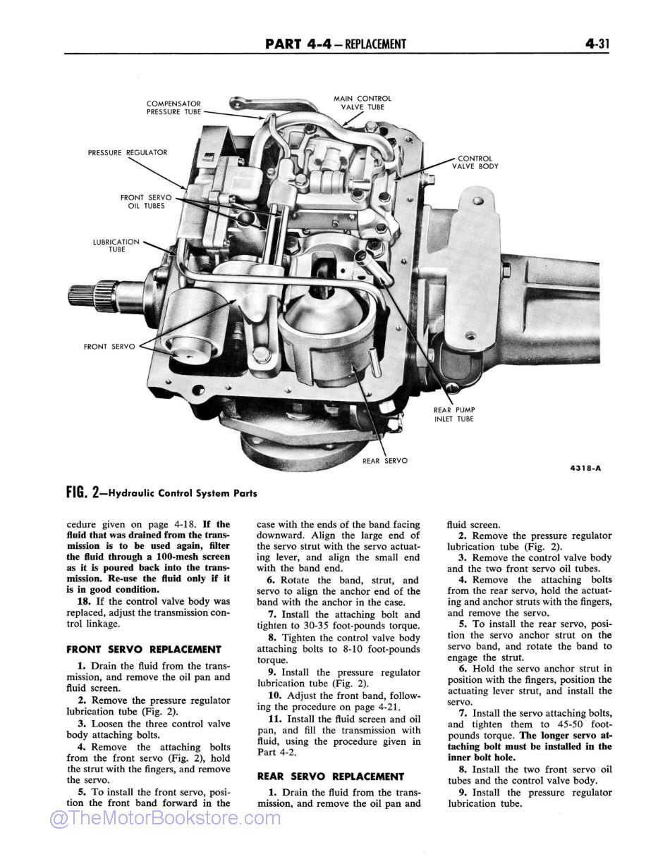 1959 Ford Thunderbird Shop Manual Sample Page  - Transmission