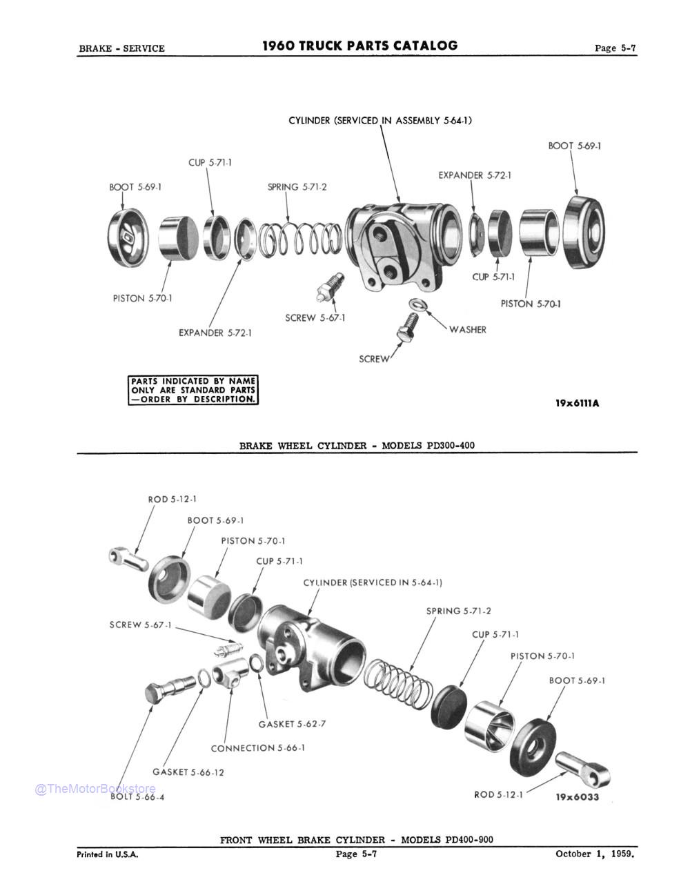 1960 Dodge Truck P-Series Parts Catalog Book - Sample Page 1