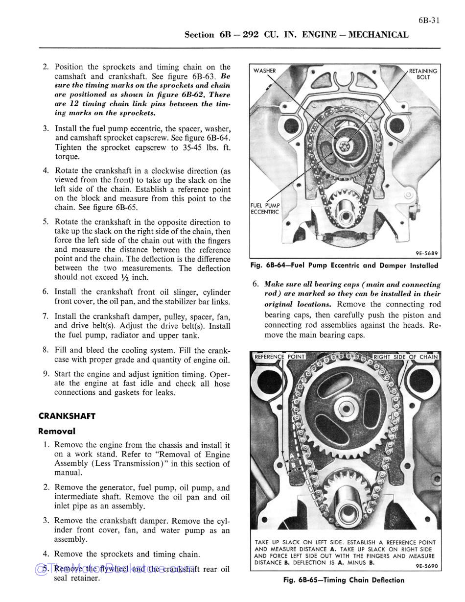 1960 Edsel Shop Manual Sample Page  - Engine