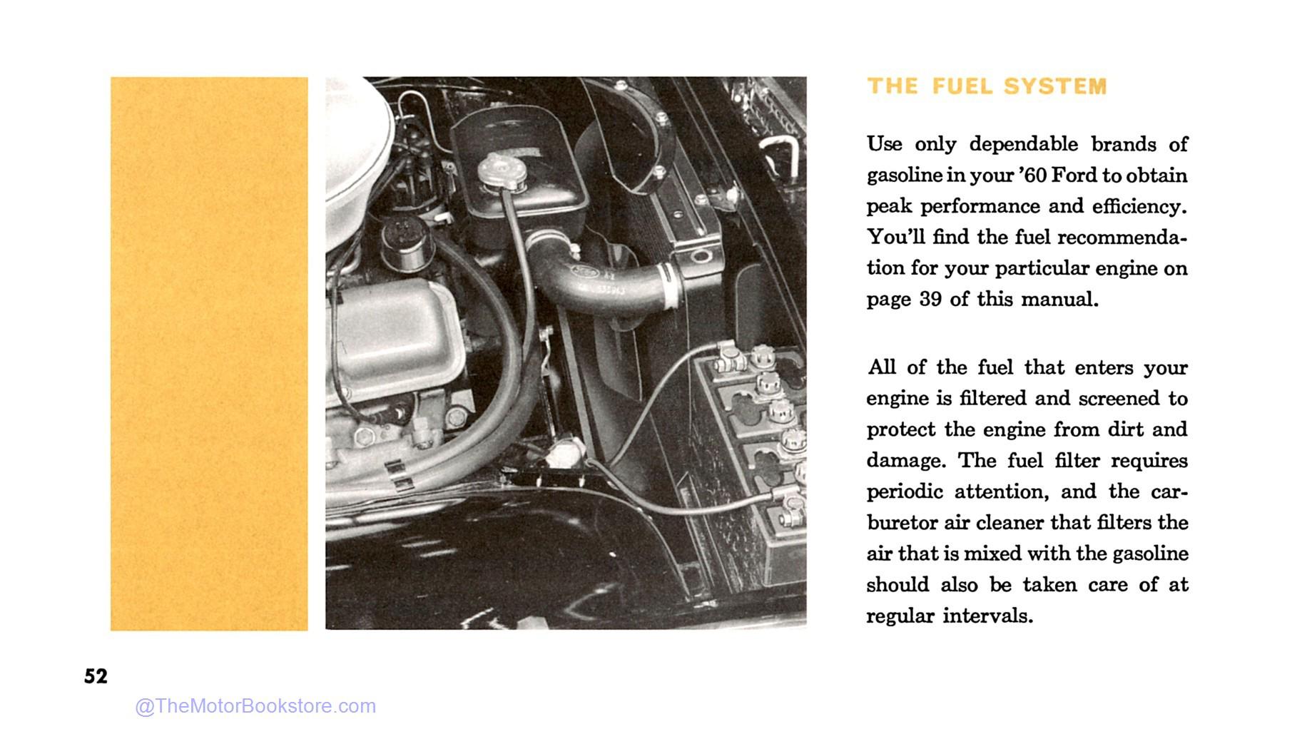 1960 Ford Owner's Manual - Sample Page