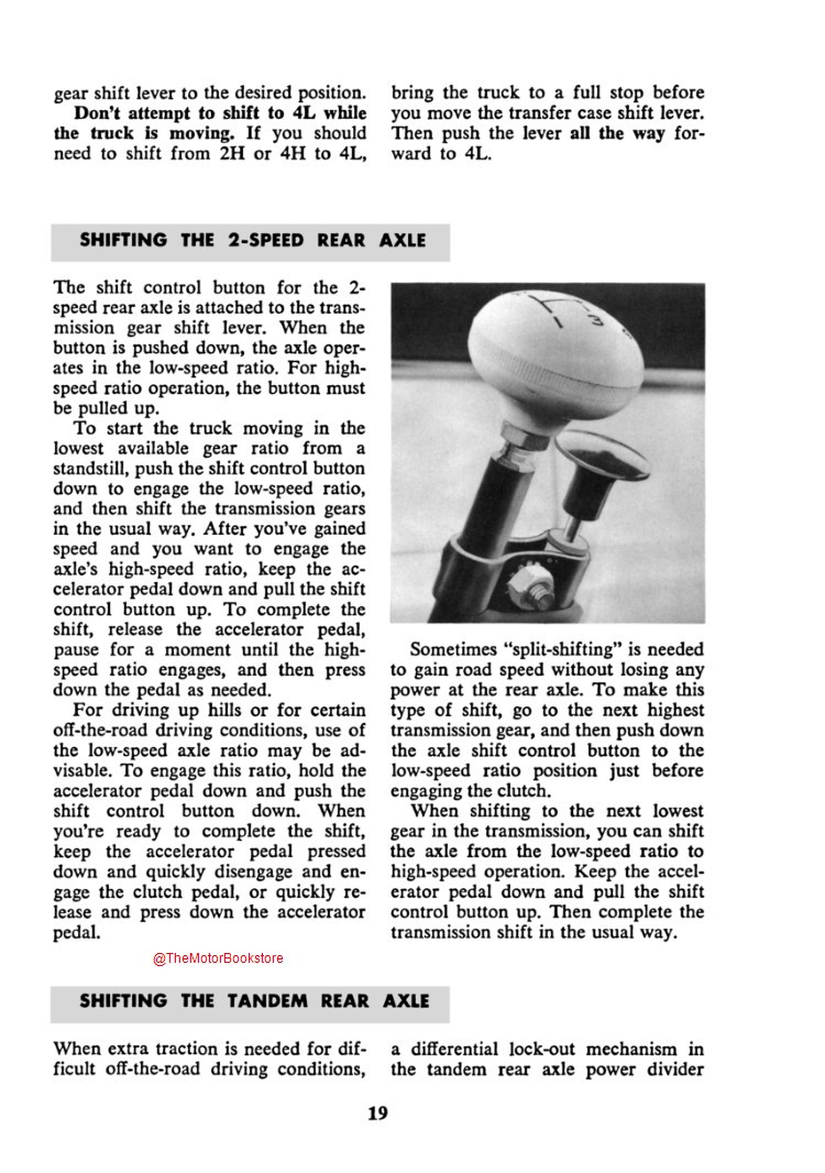 1960 Ford Truck Operator's Manual - Sample Page