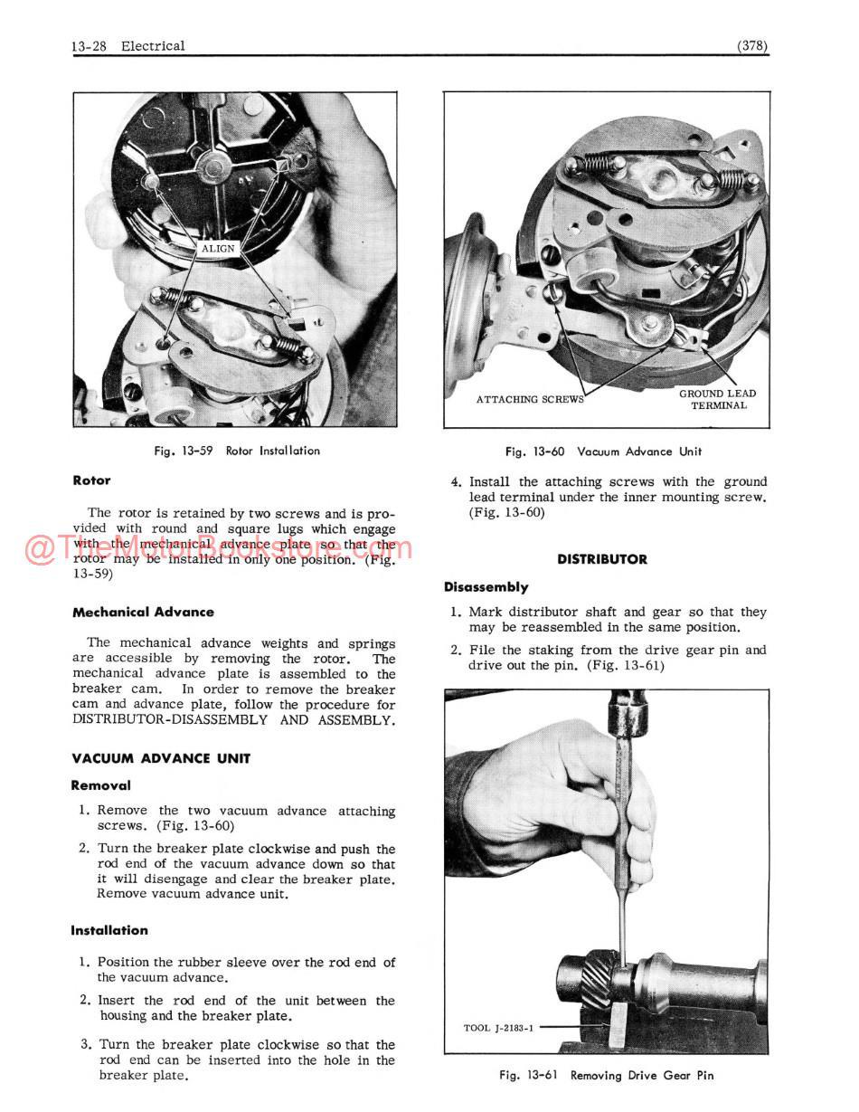 1960 Oldsmobile Shop Manual Sample Page - Electrical Section