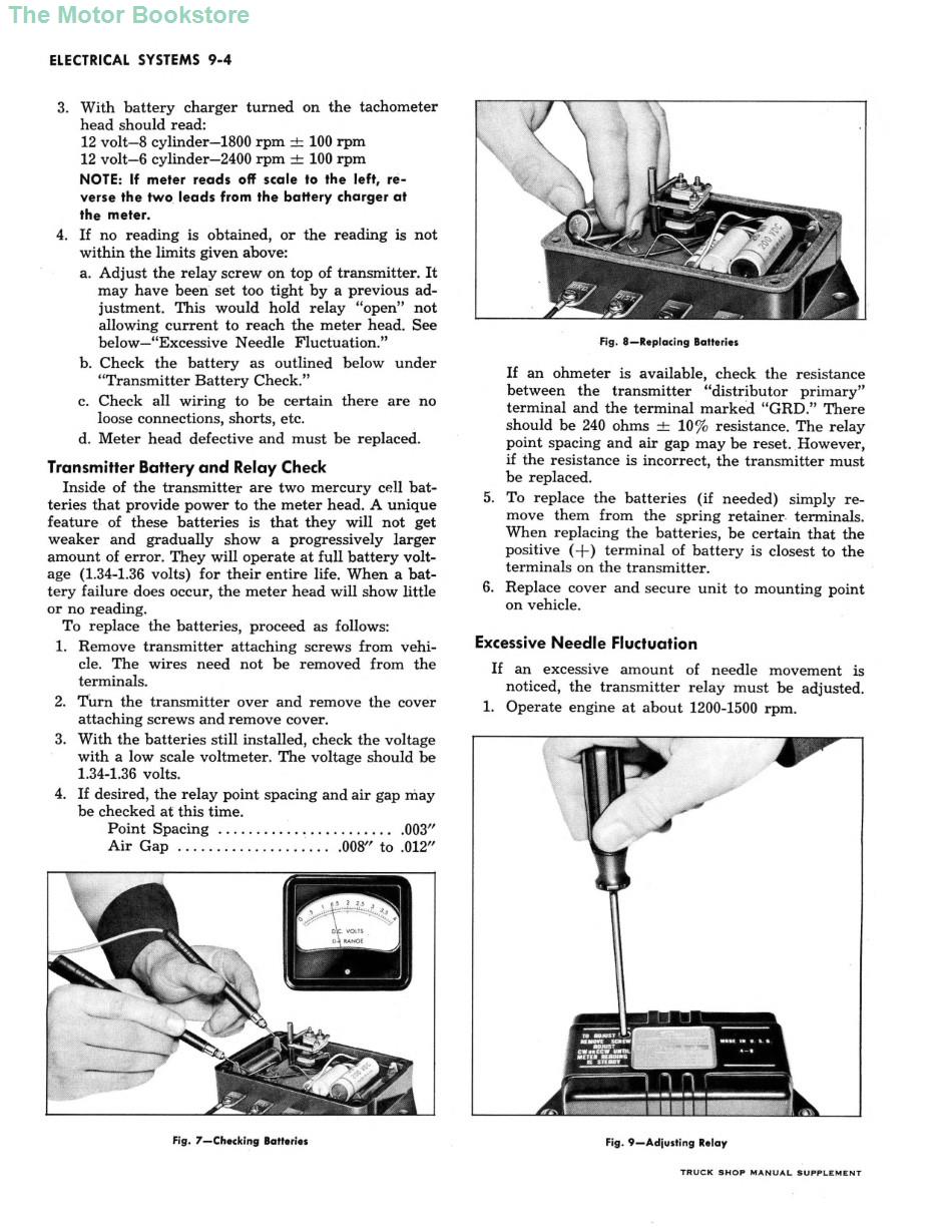 1961 Chevrolet Truck Shop Manual Supplement (S&M 33) Sample Page - Electrical