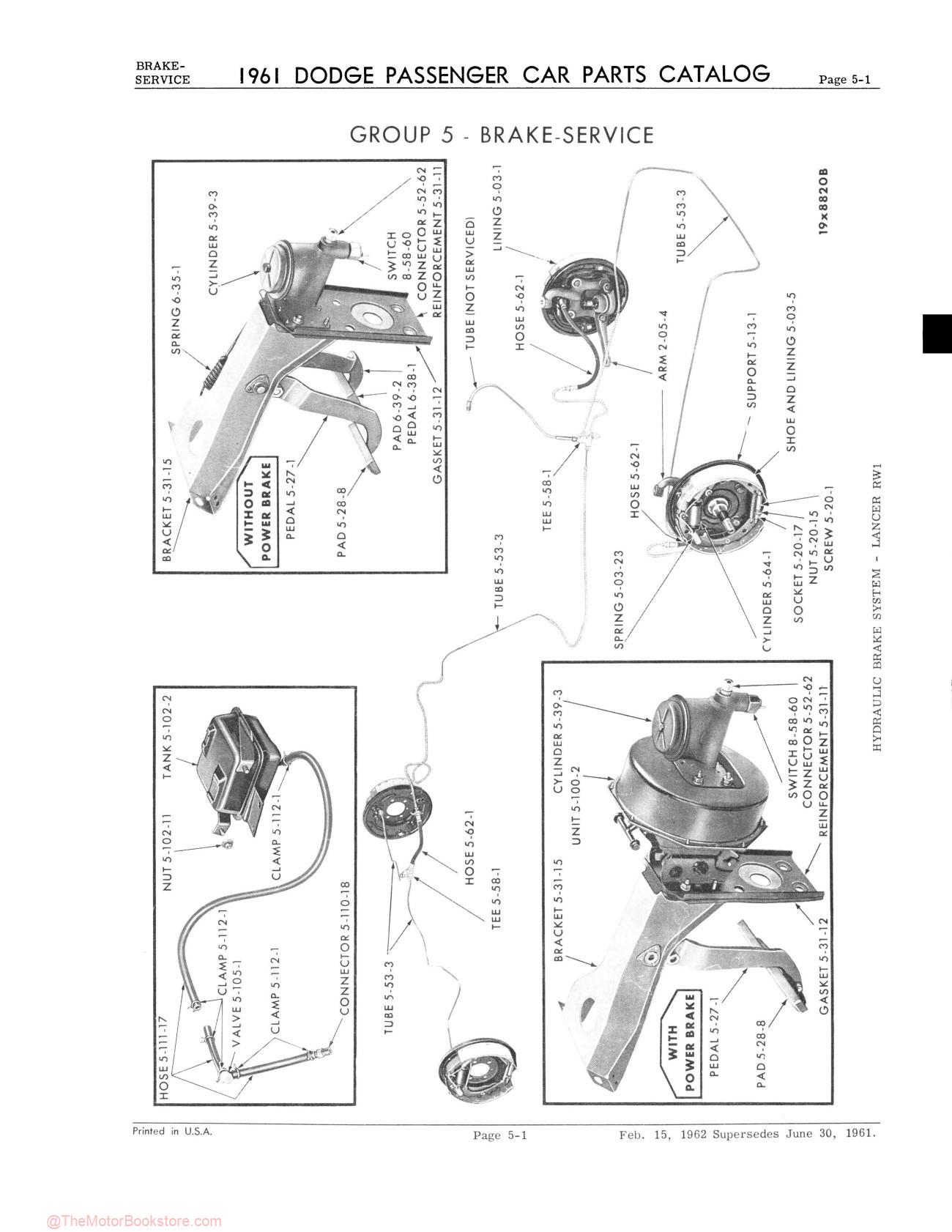 1961 Dodge Dart and Lancer Parts Catalog - Sample Page 1