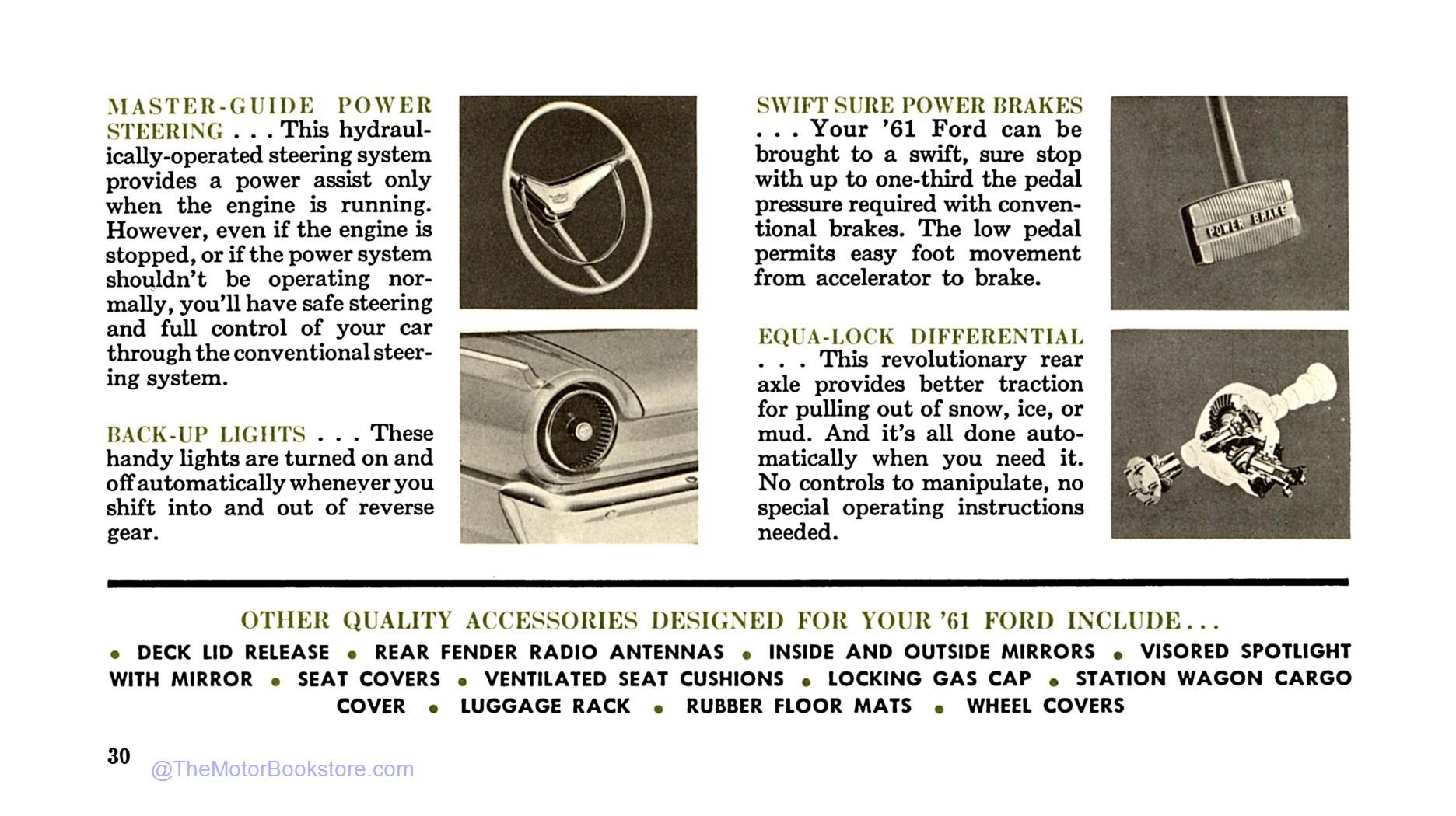 1961 Ford Owner's Manual - Sample Page