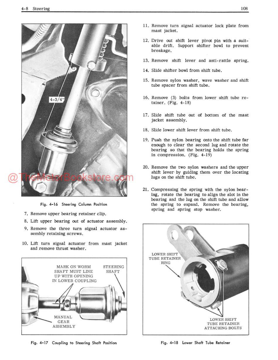 1961 Oldsmobile F-85 Service Manual Revised Sample Page - Steering Section