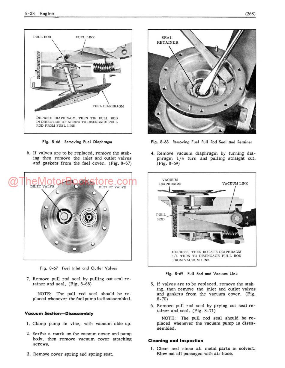 1961 Oldsmobile Service Manual - 88, S-88, 98 Sample Page - Fuel Pump