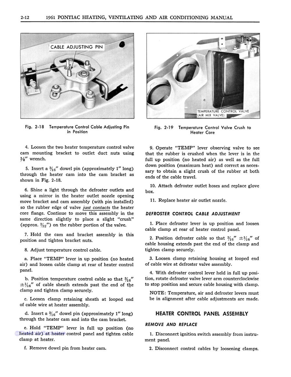 1961 Pontiac HVAC Manual - Sample Page 1