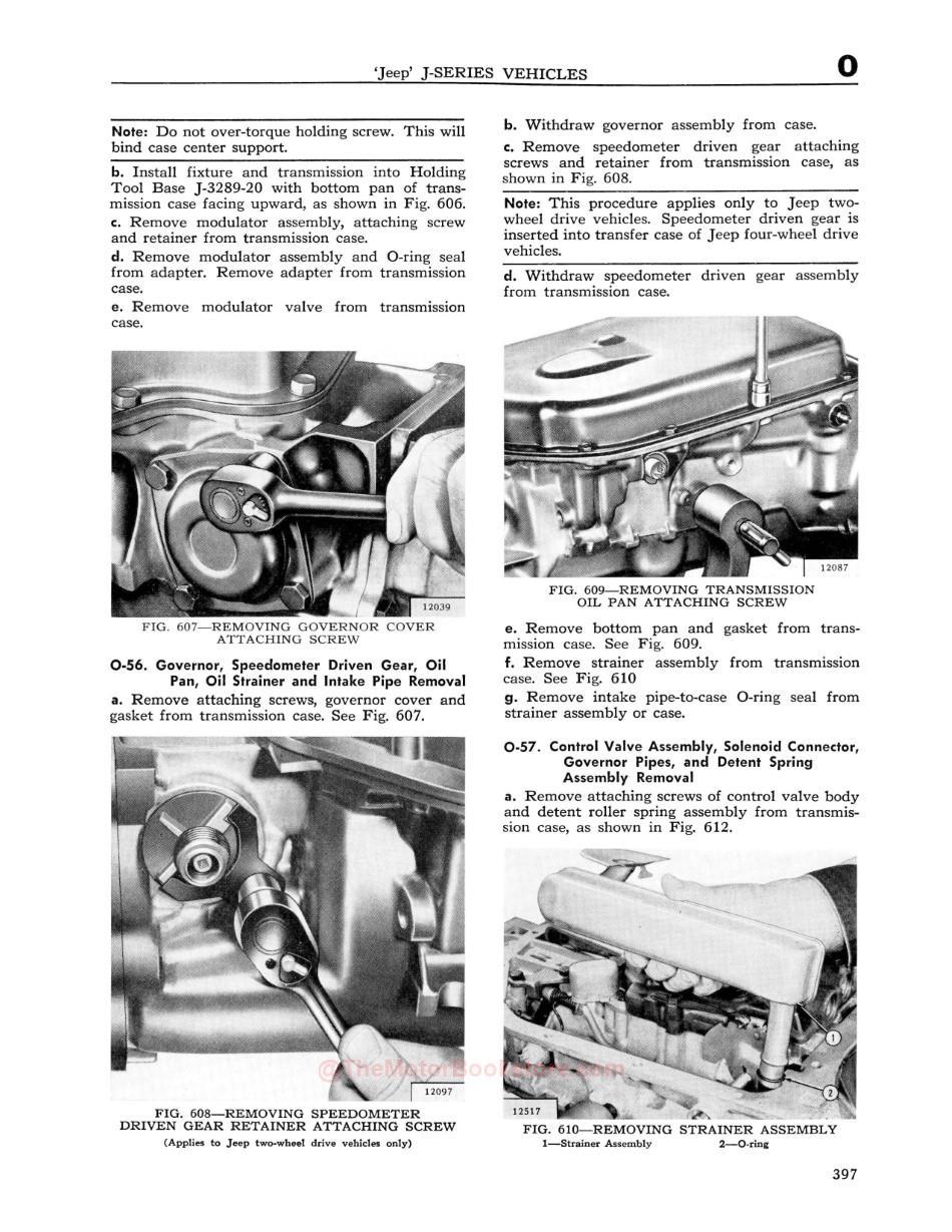 1962-1968 Jeep J-Series Gladiator Wagoneer Shop ManualSample Page - Transmission