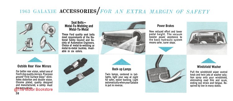 1963 Ford Car Owner's Manual - Sample Page