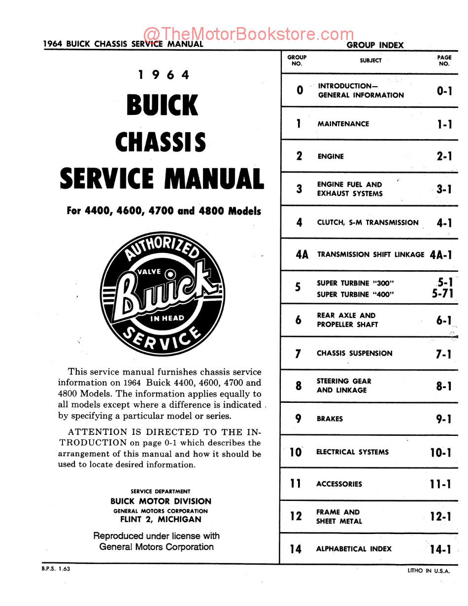 1964 Buick Chassis Manual (4400-4800)