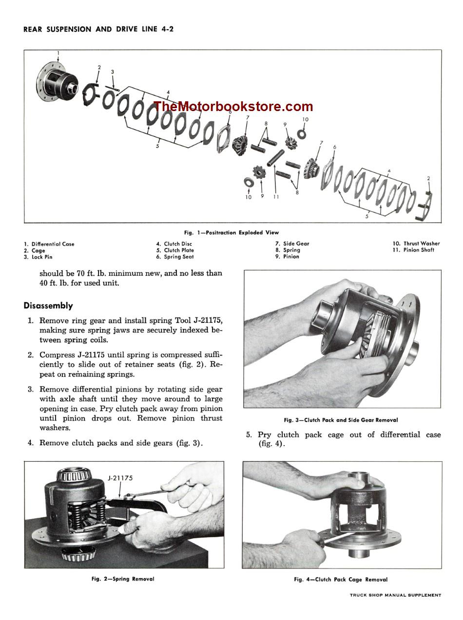 1964 Chevrolet Truck Shop Manual Supplement Sample Page - Drive Line