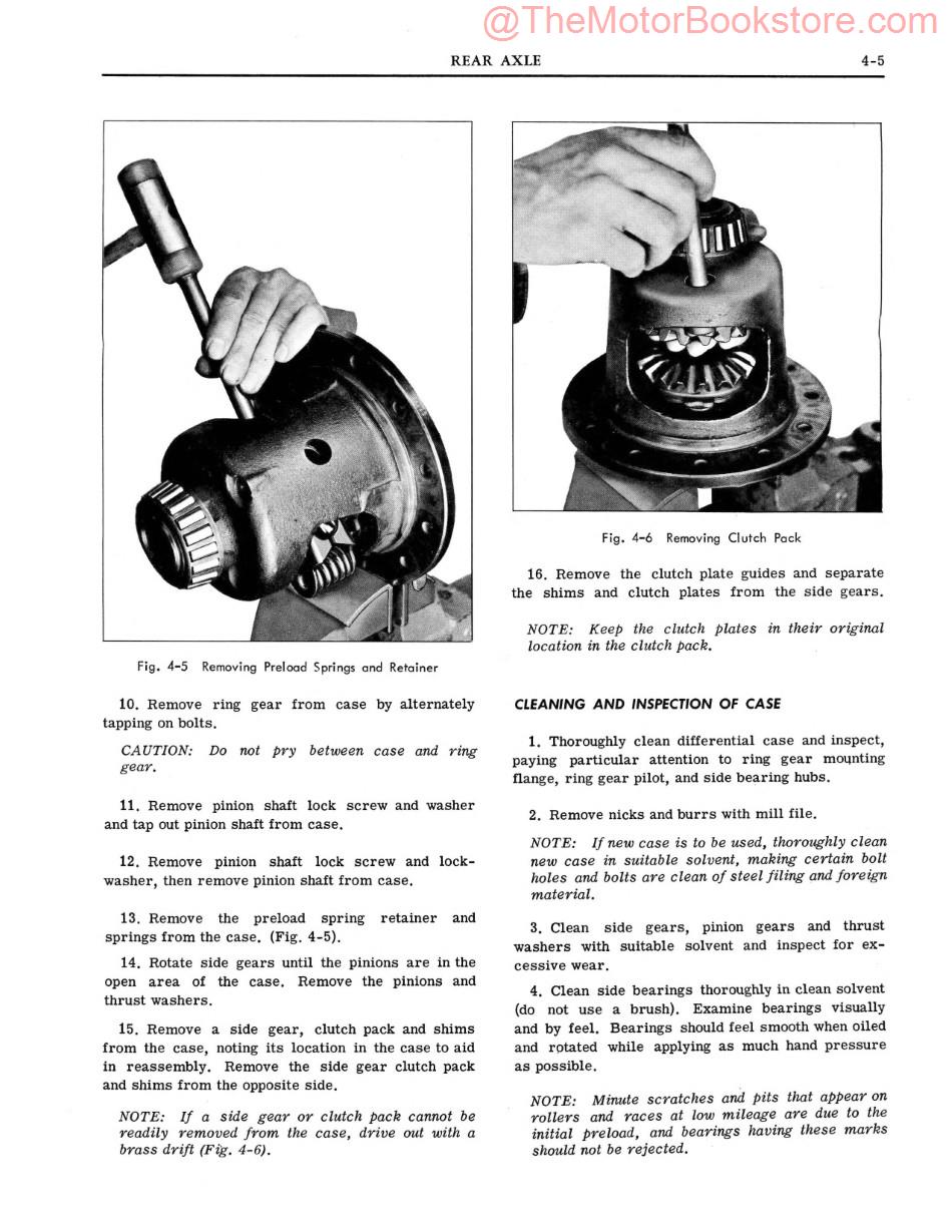 1964 Pontiac Chassis Shop Manual Supplement Sample Page - Rear Axle