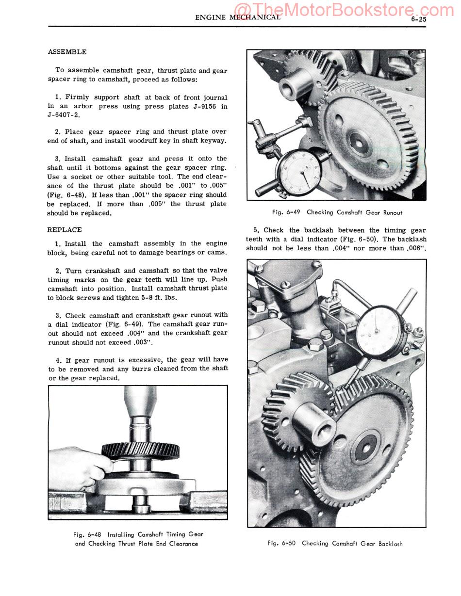 1964 Pontiac Tempest Shop Manual Sample Page - Engine Mechanical