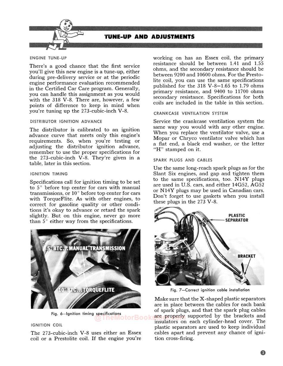 1964 V8 (273 ci) Valiant, Dart, Barracuda Service Reference BookSample Page - Ignition 1964 V8 (273 ci) Valiant, Dart, Barracuda Service Reference BookSample Page - Ignition