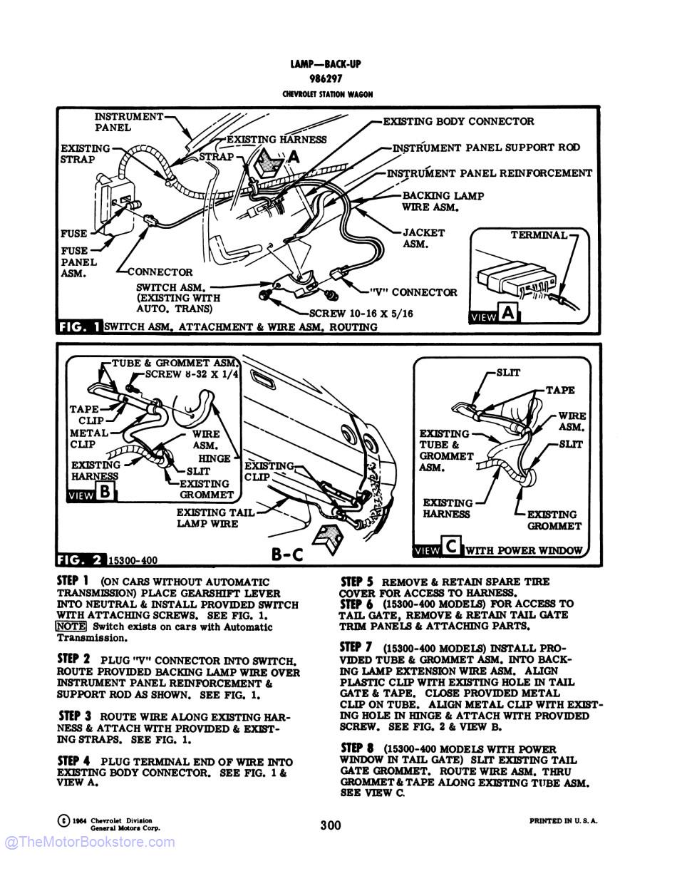 1965 Chevrolet Car, Truck Accessories Installation Reference Manual