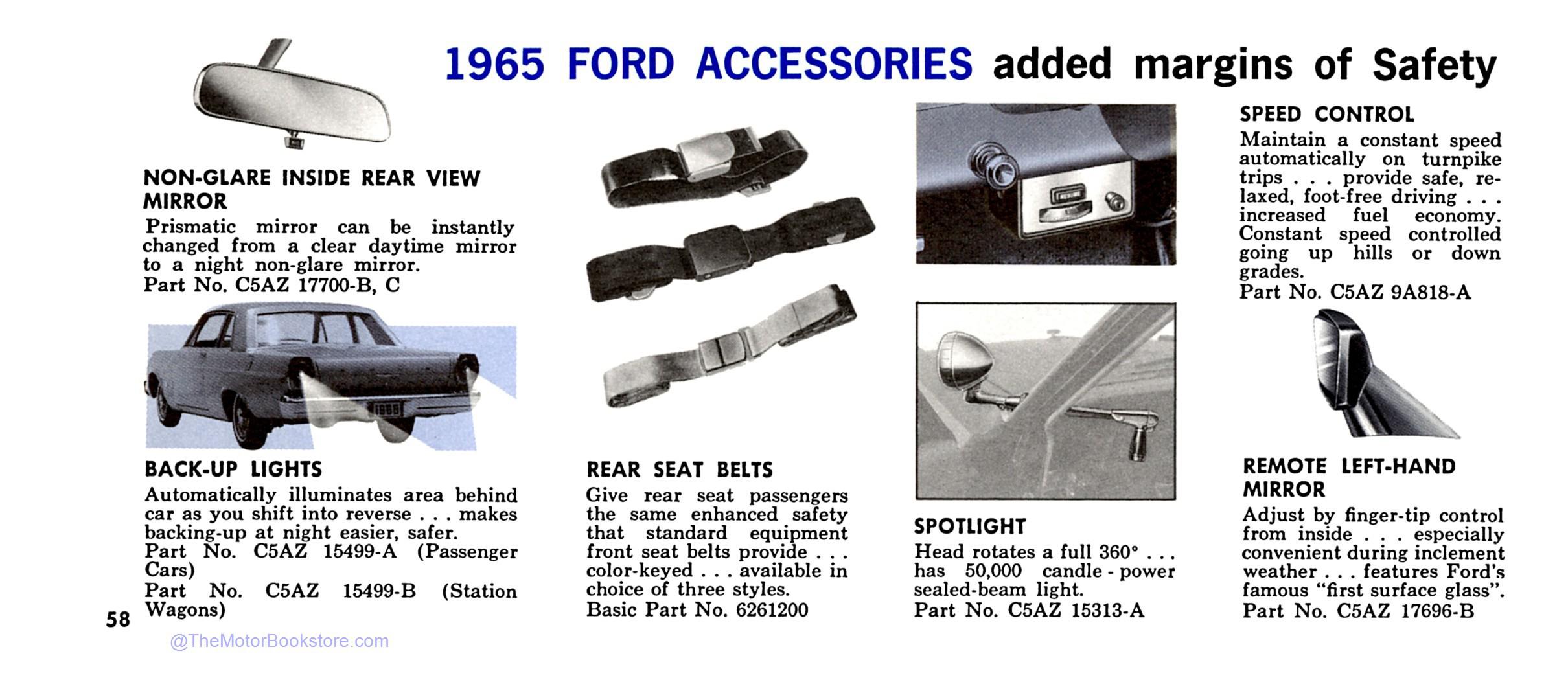 1965 Ford Owner's Manual - Sample Page