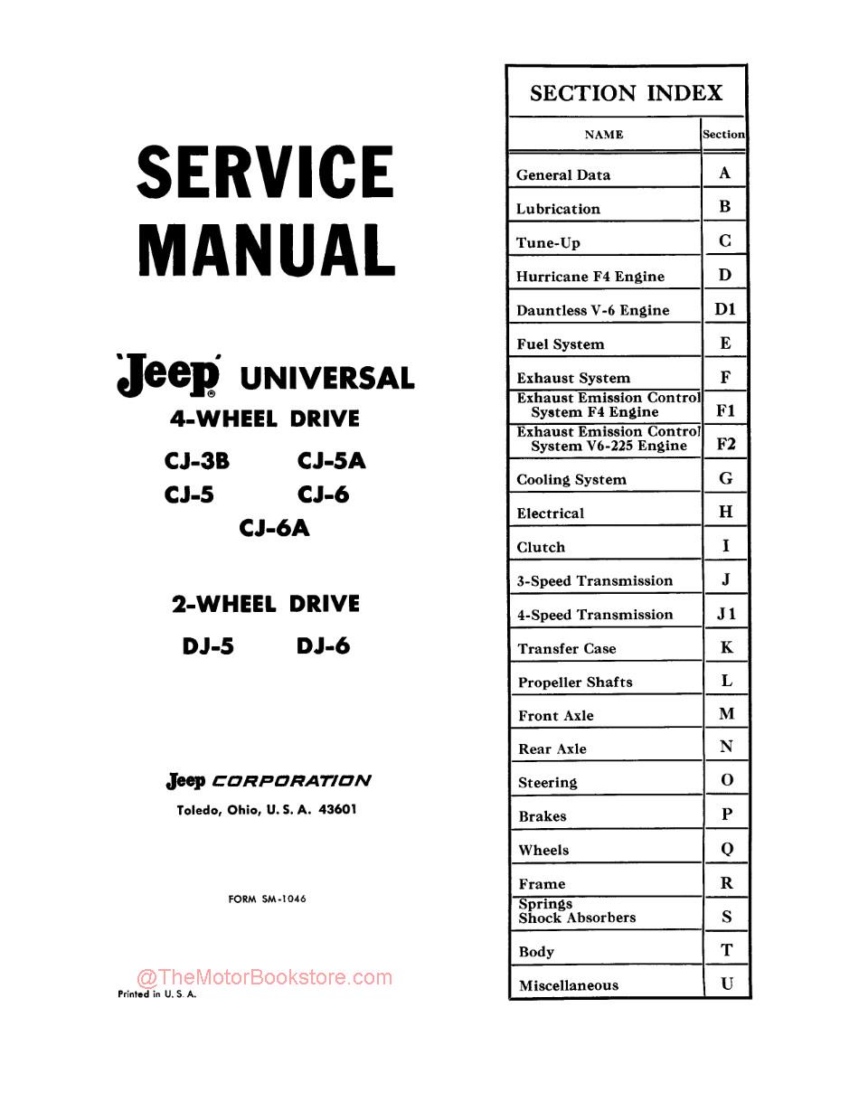 1966-1971 Jeep CJ Manual