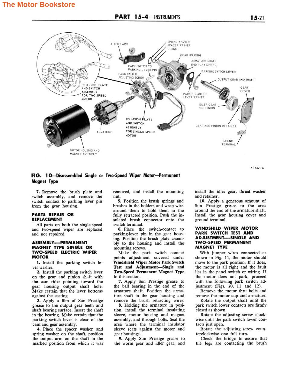 1966 Ford Mercury Shop Manual Sample Page - Instruments