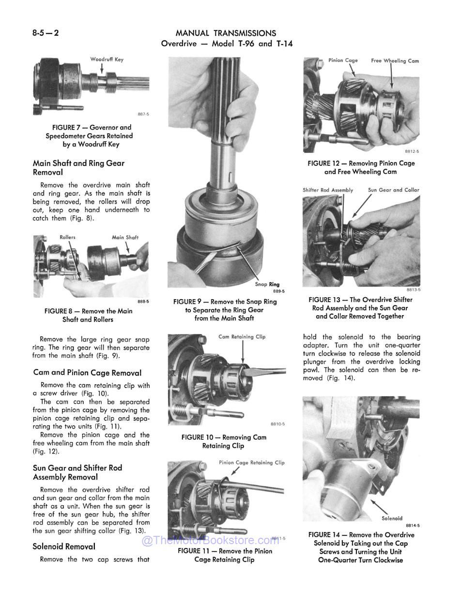 1968 AMC Shop Manual & AMX Supplement Sample Page - Manual Transmission