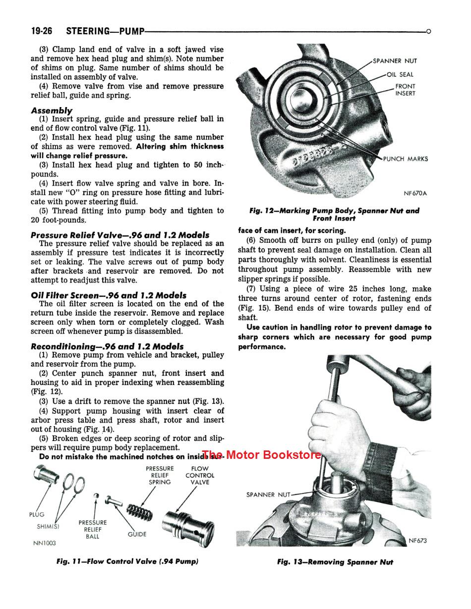 1968 Dodge Charger, Coronet, Dart Shop Manual Sample Page - Steering-Pump