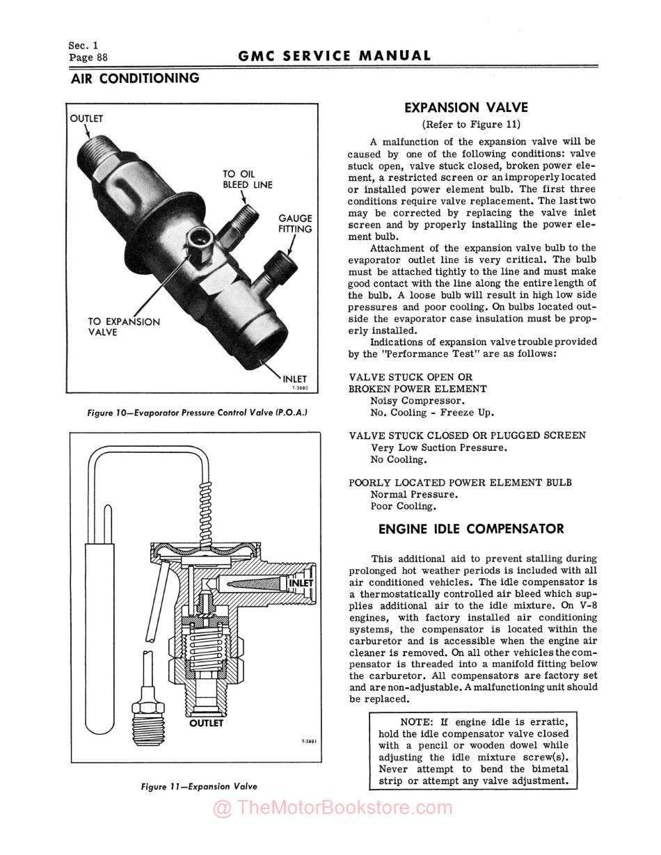 1968 GMC Truck 1500-3500 Service Manual - Sample Page - Air Conditioning 1968 GMC Truck 1500-3500 Service Manual - Sample Page - Air Conditioning