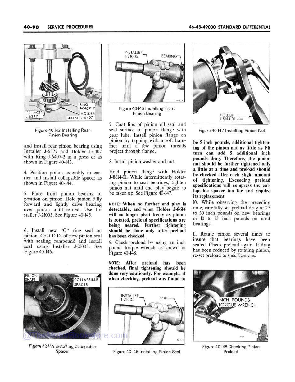 1969 Buick Chassis Service Manual (All Series) Sample Page 1 -Differential Service Procedures