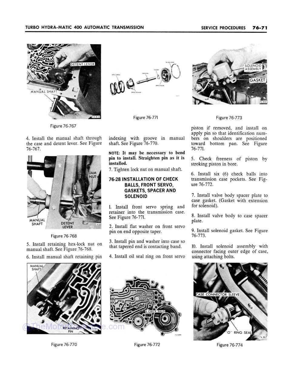 1969 Buick Chassis Service Manual (All Series)  Sample Page 2 - Turbo Hydra-Matic 400 Service Procedures