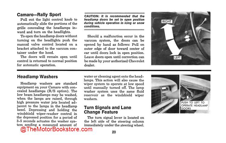 1969 Camaro, Chevelle, El Camino Owner's Manual - Sample Page