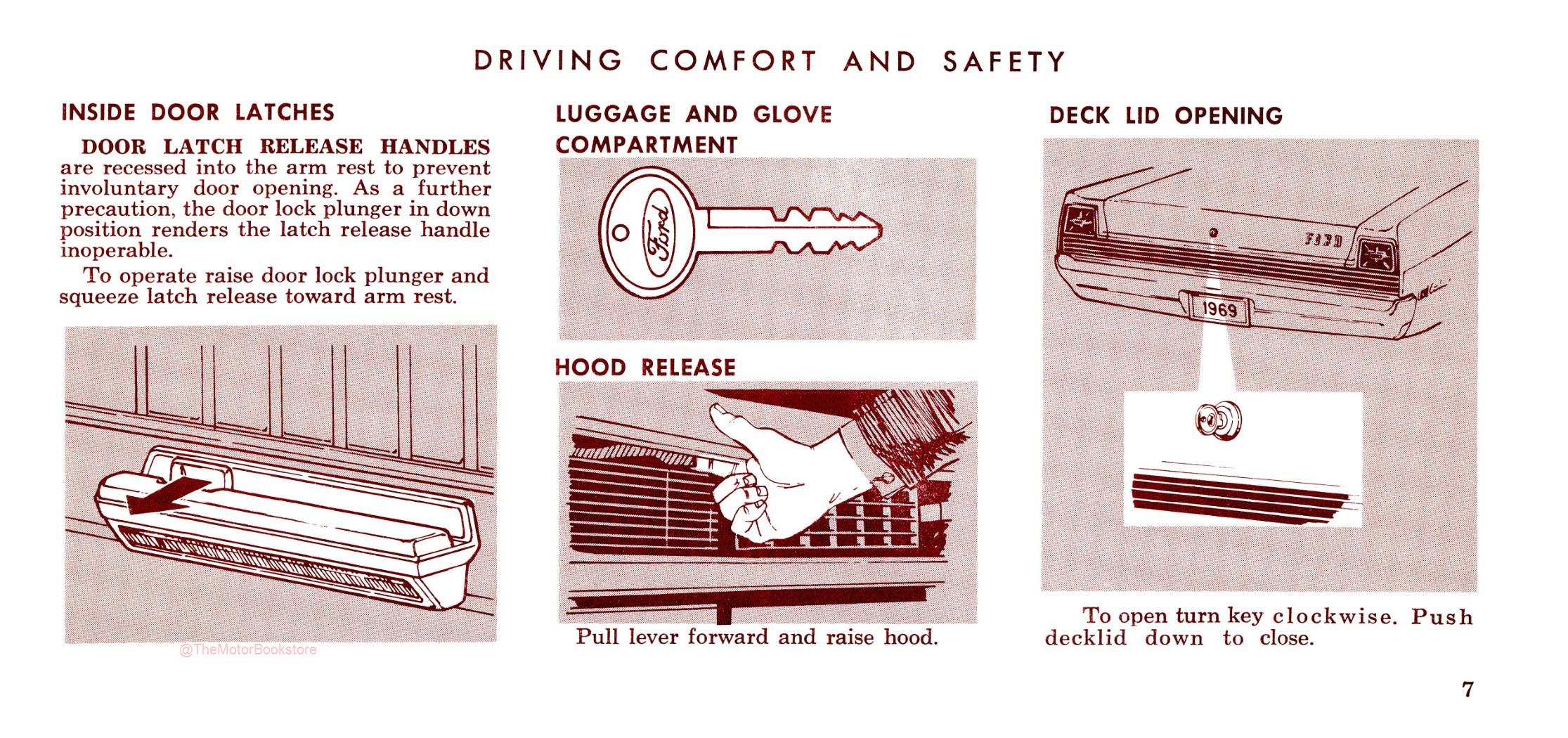 1969 Ford Car Owner's Manual - Sample Page