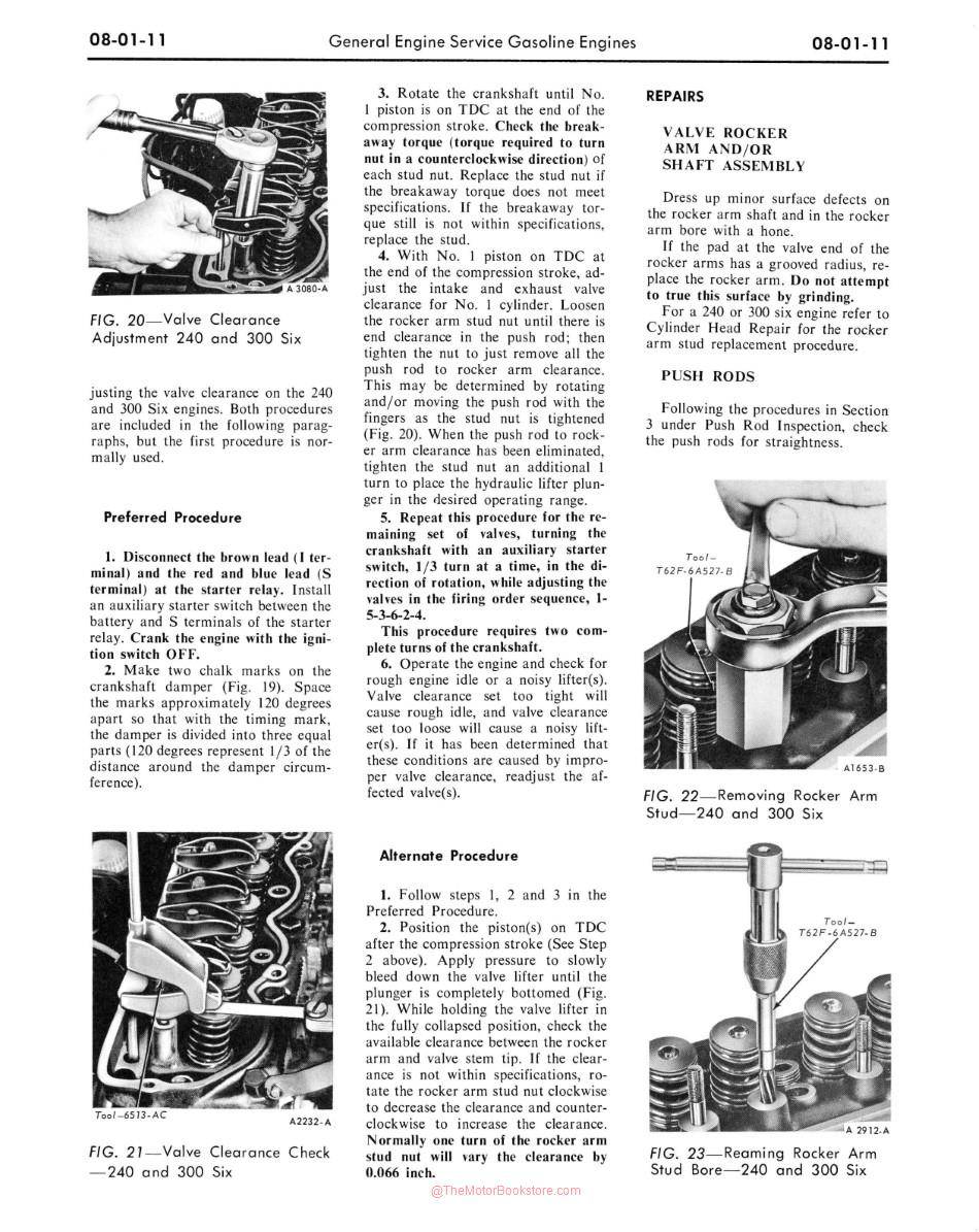 1969 Ford Truck Shop Manual Sample Page