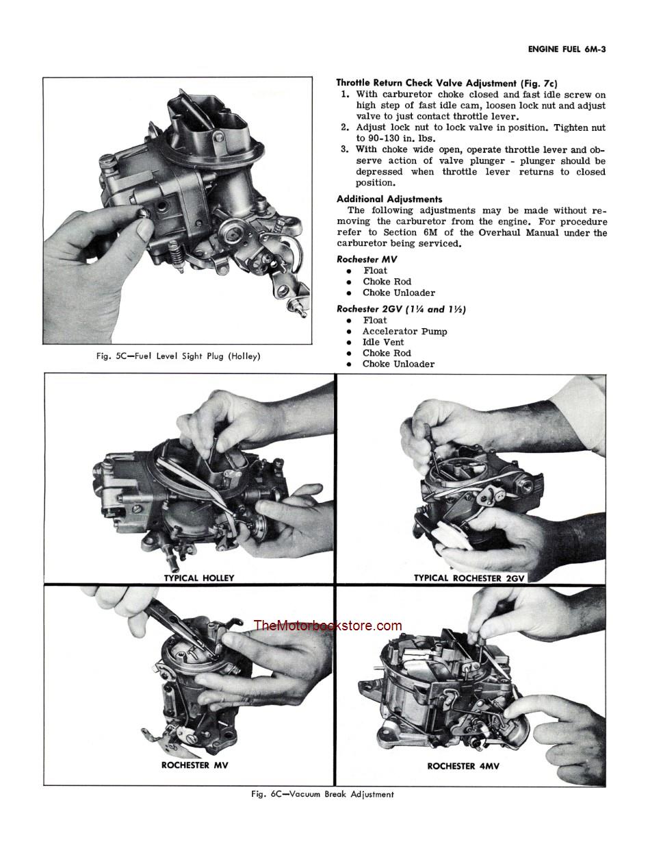 1970 Chevrolet Chassis Shop Manual Sample Page - Engine Fuel