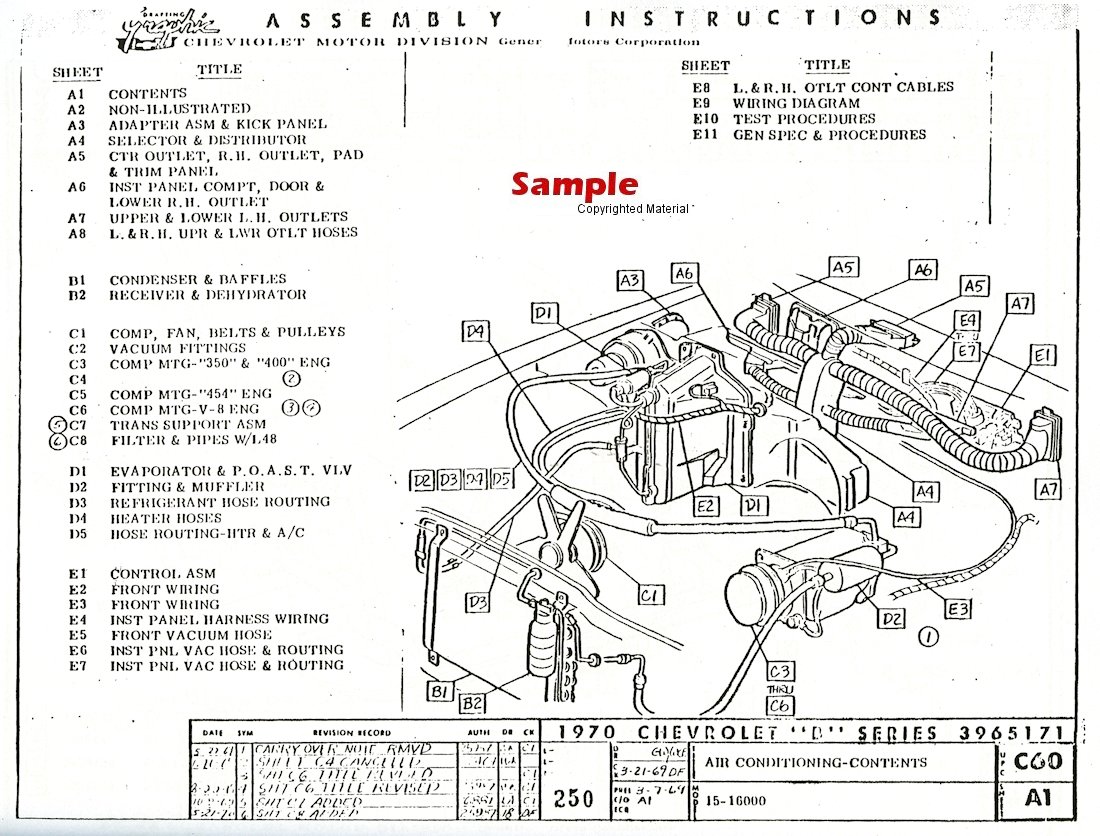 1970 Chevrolet Factory Assembly Instruction Manual - Sample Page