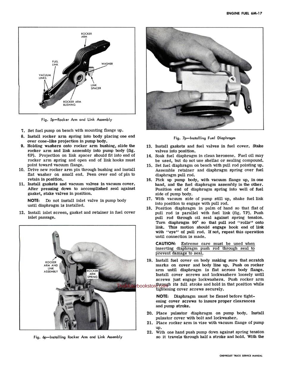 1970 Chevrolet Truck Shop Manual Sample Page - Fuel