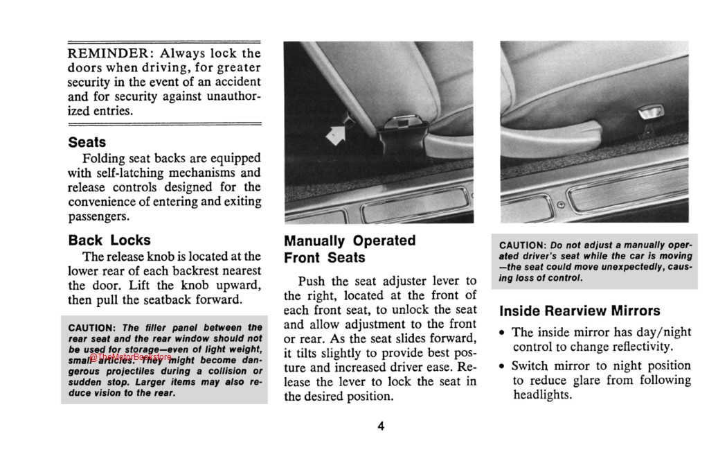 1971 Camaro Owner's Manual - Sample Page