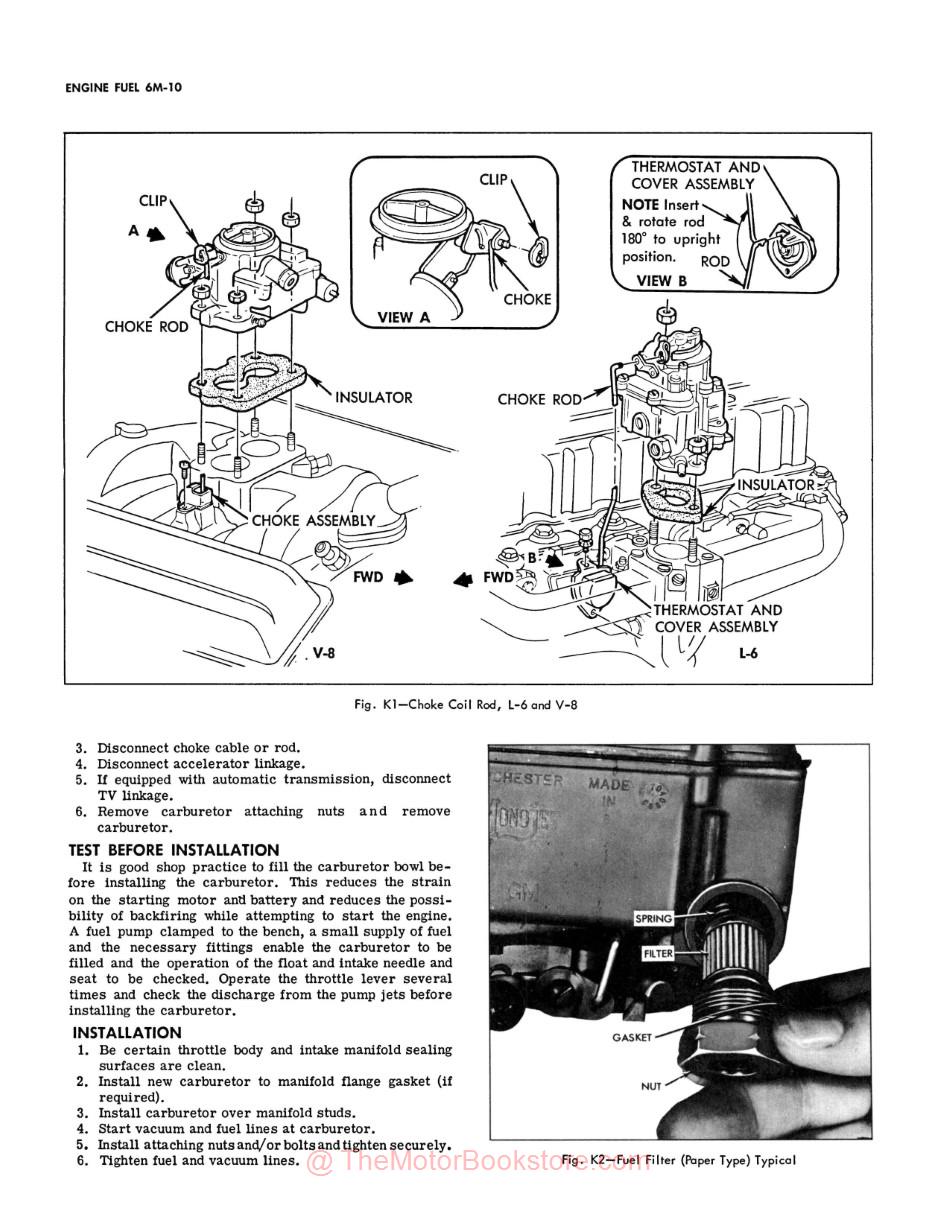 1971 GMC Truck 1500-3500 Service Manual Series - Sample Page - Engine Fuel