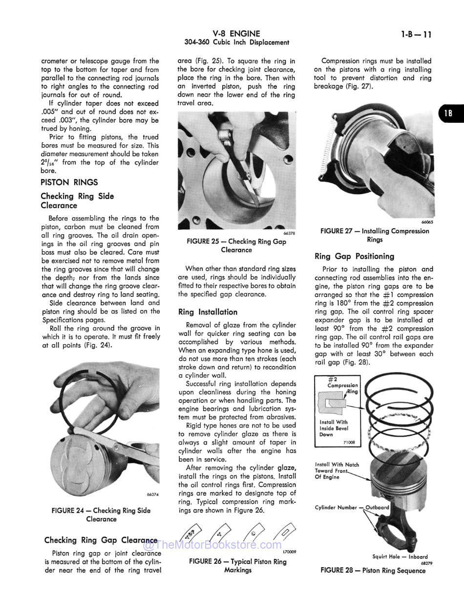 1972 Jeep Shop Manual Sample Page - V8 Engine