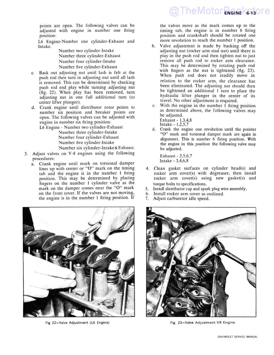 1973 Chevrolet Service Manual: Chevelle, Camaro, Monte Carlo, Nova, Corvette Sample Page 1 - Engine