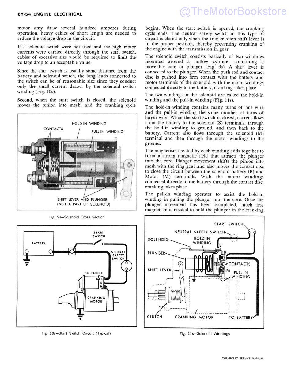 1973 Chevrolet Service Manual: Chevelle, Camaro, Monte Carlo, Nova, Corvette Sample Page 2 - Engine Electrical