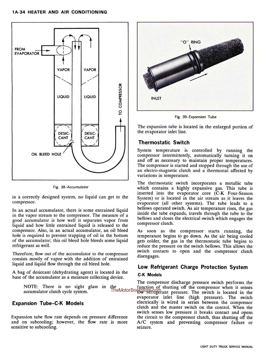 1973 Chevrolet Truck Shop Manual Sample Page - Air Conditioning