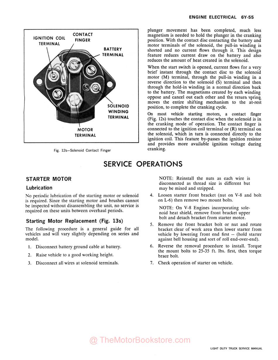 1973 GMC Truck 1500-3500 Service Manual - Sample Page - Engine Electrical