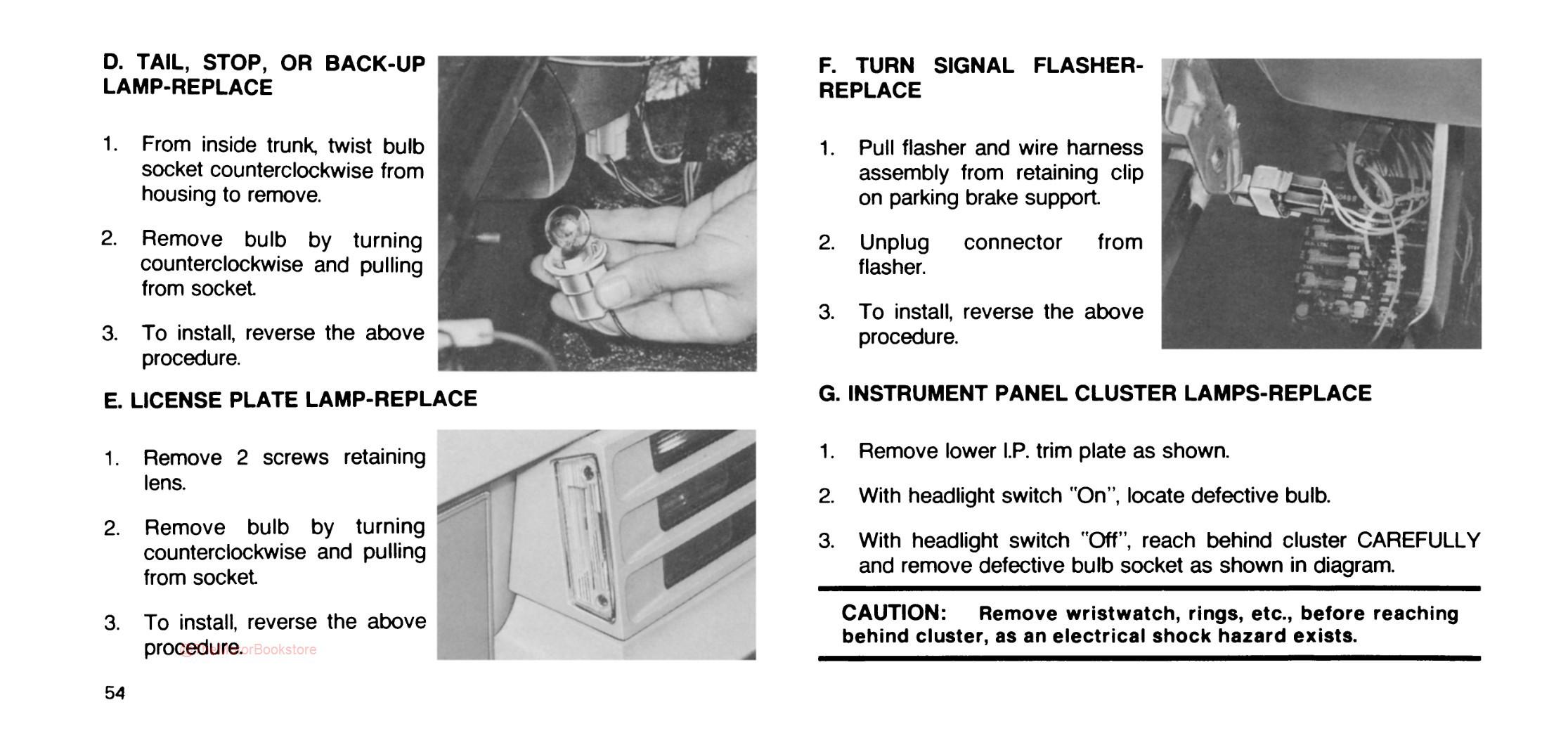 1974 Pontiac Firebird Owner's Manual - Sample Page