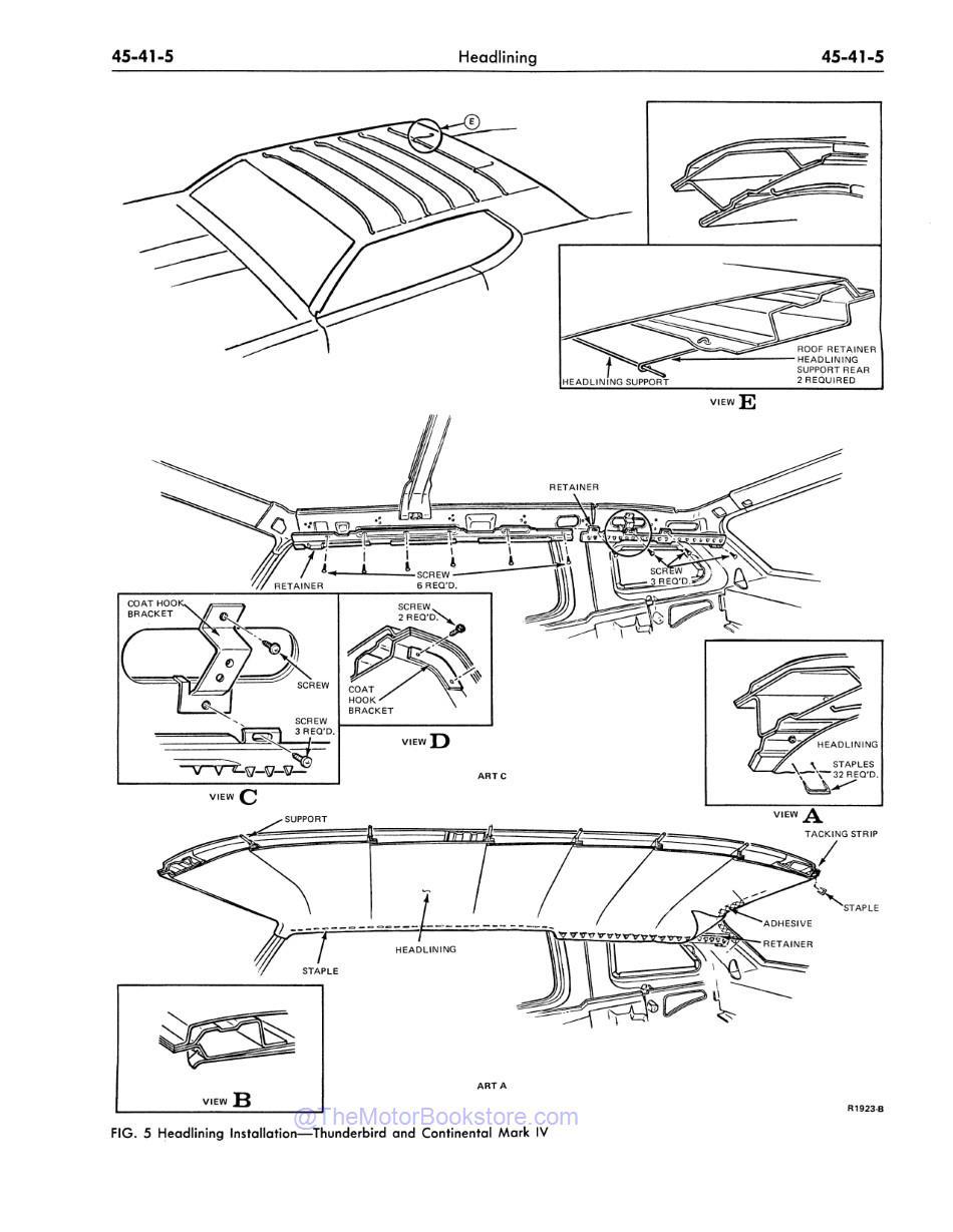 1975 - 1976 Ford / Lincoln / Mercury Shop Manual Sample Page - Transmission Shift Point Checks