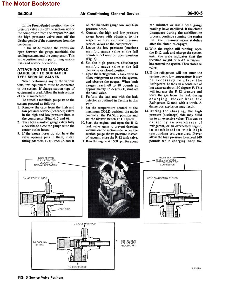 1975 Ford Truck Shop Manual Sample Page - Air Conditioning