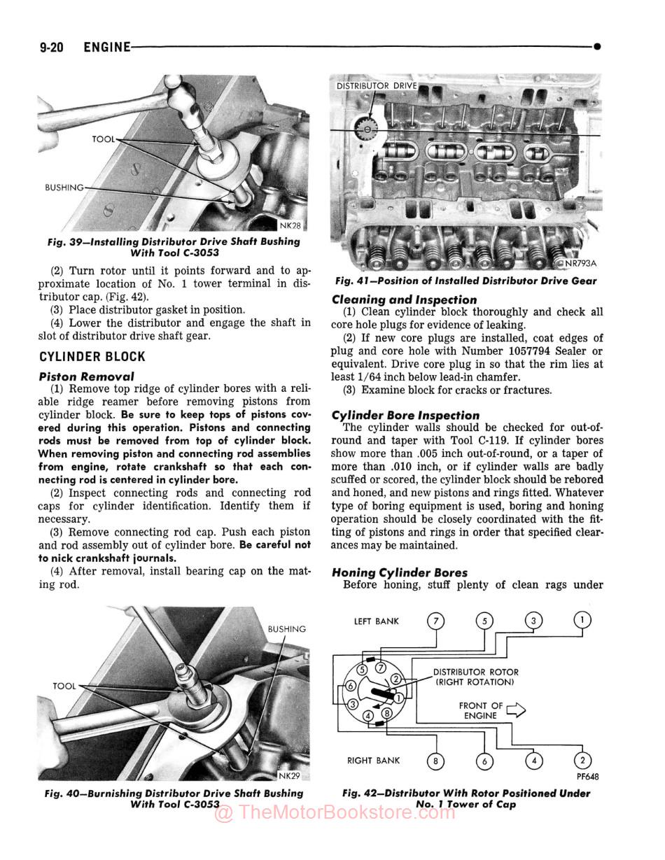 1976 - 1977 Dodge Motor Home Service Manual - Sample Page - Engine