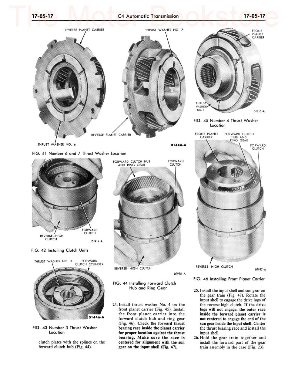 1976 Ford Truck Shop Manual Sample Page - Automatic Transmission