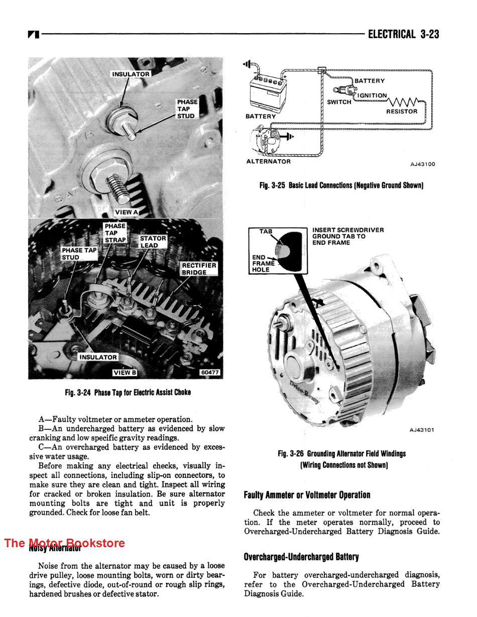 1976 Jeep Shop Manual Sample Page - Electrical