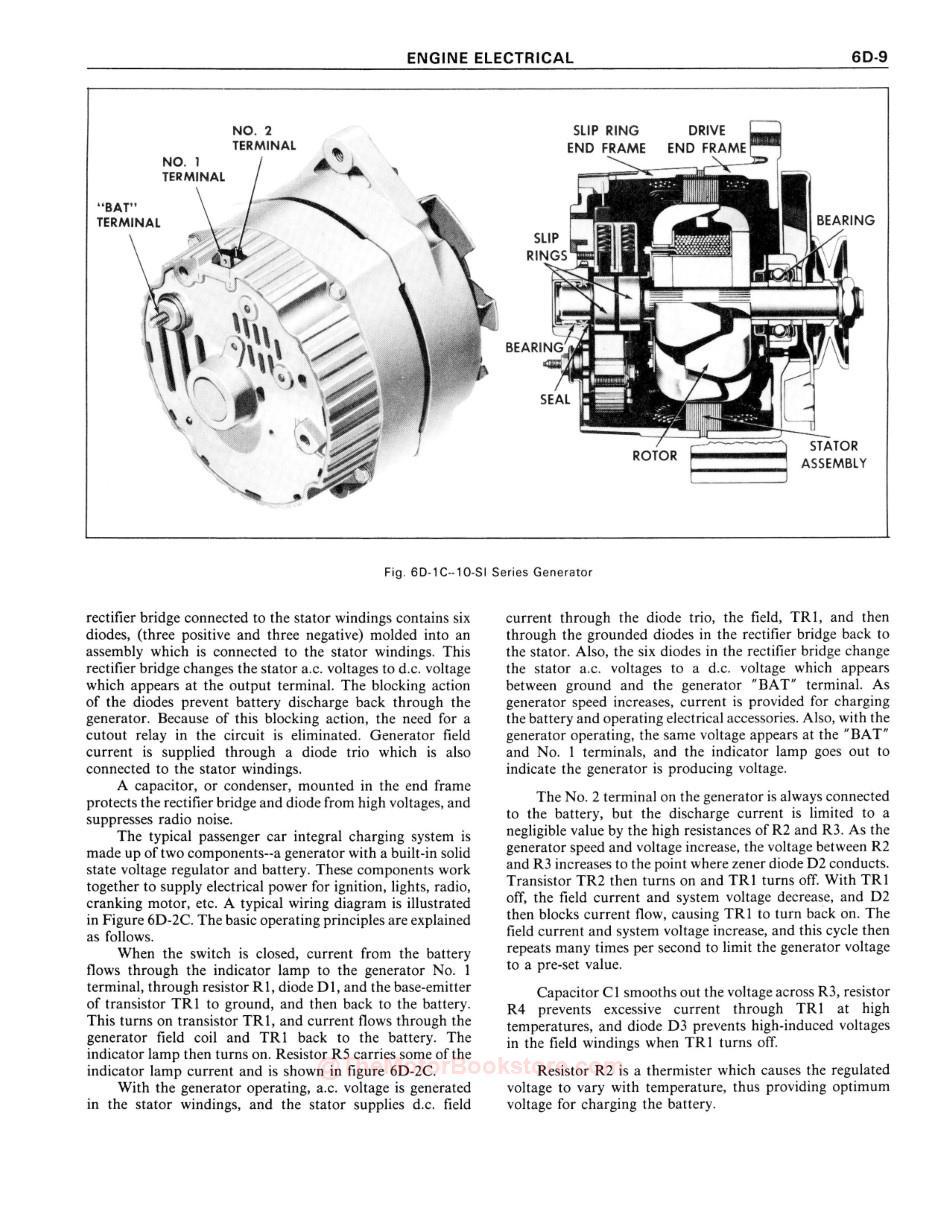 1977 Chevrolet Light Duty Truck Service ManualSample Page - Electrical - Generator