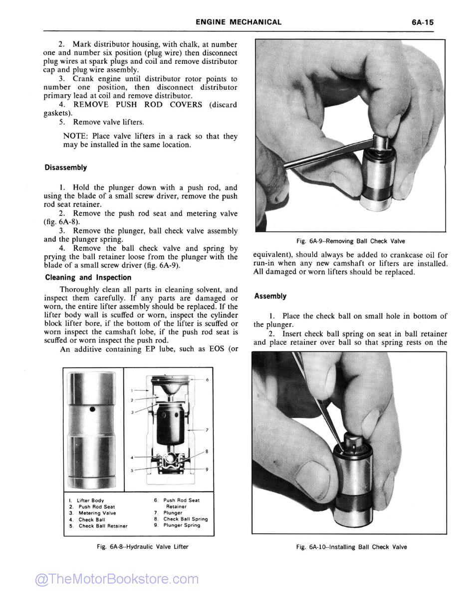 1977 Chevrolet Service Manual Sample Page 1 - Engine Mechanical